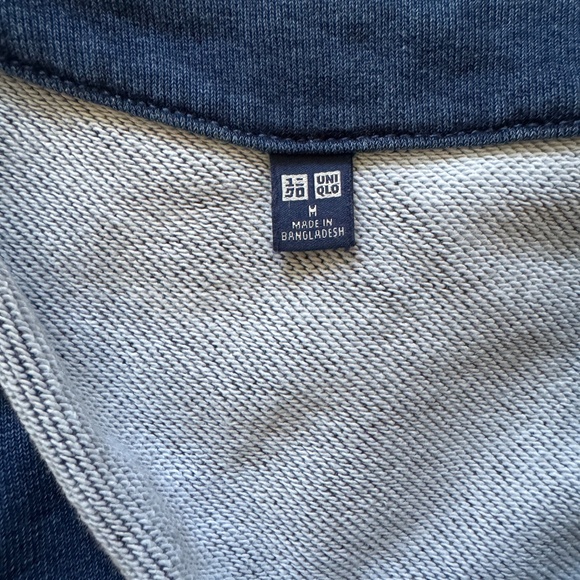 Men's UNIQLO Indigo dye sweat cardigan, Medium - Picture 5 of 8
